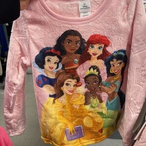 Disney Princess Long Sleeve Shirt in Pink and Yellow